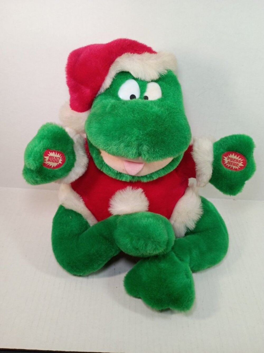 Dandee International Santa Frog Christmas Plush 15” Stuffed Animal NOT WORKING
